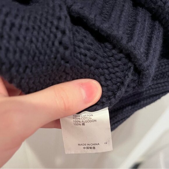 Brandy Melville Navy Blue American Flag Sweater Vintage Winter Fall Comfy - Picture 8 of 9